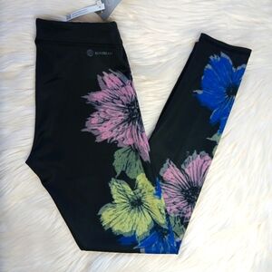 NWT Adidas Youth Girl's Floral Placed Tight Legging Pants AK4817 Sz L(14)